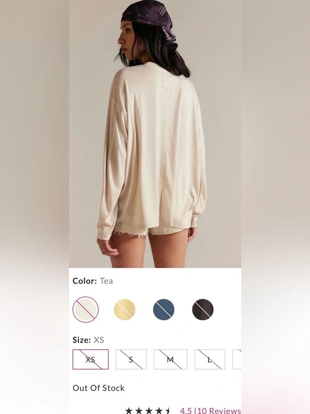 We The Free ~ Lola Long Sleeve Tee ~ XS ~ NWT** - Picture 8 of 15
